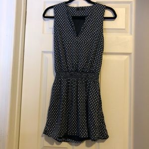 MNG patterned navy dress